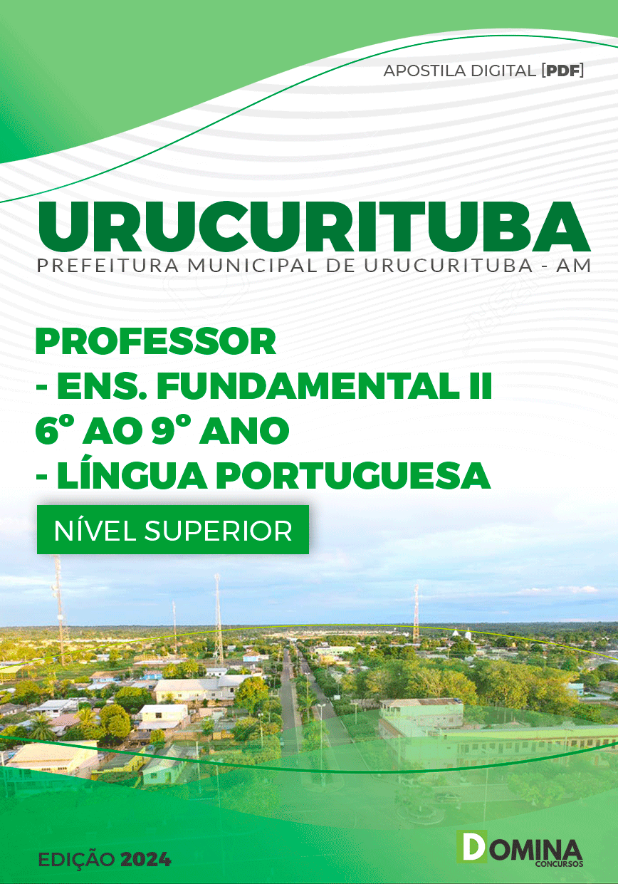 Apostila Pref Urucurituba AM 2024 Professor Língua Portuguesa