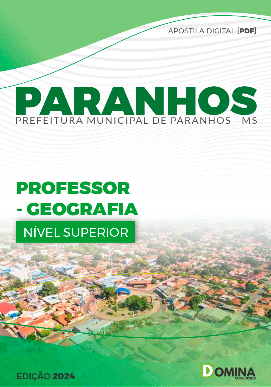 Apostila Pref Paranhos MS 2024 Professor Geografia