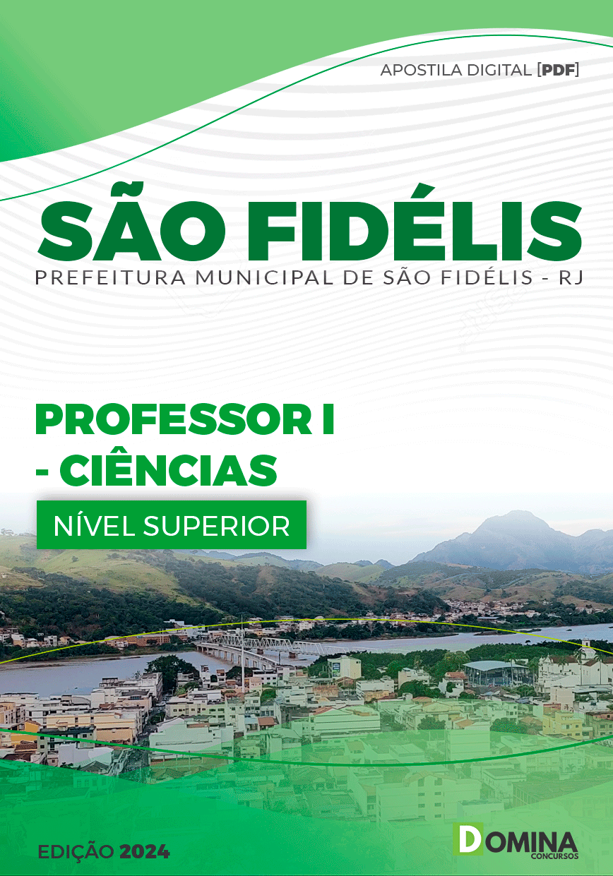Apostila Pref São Fidélis RJ 2024 Professor I Ciências