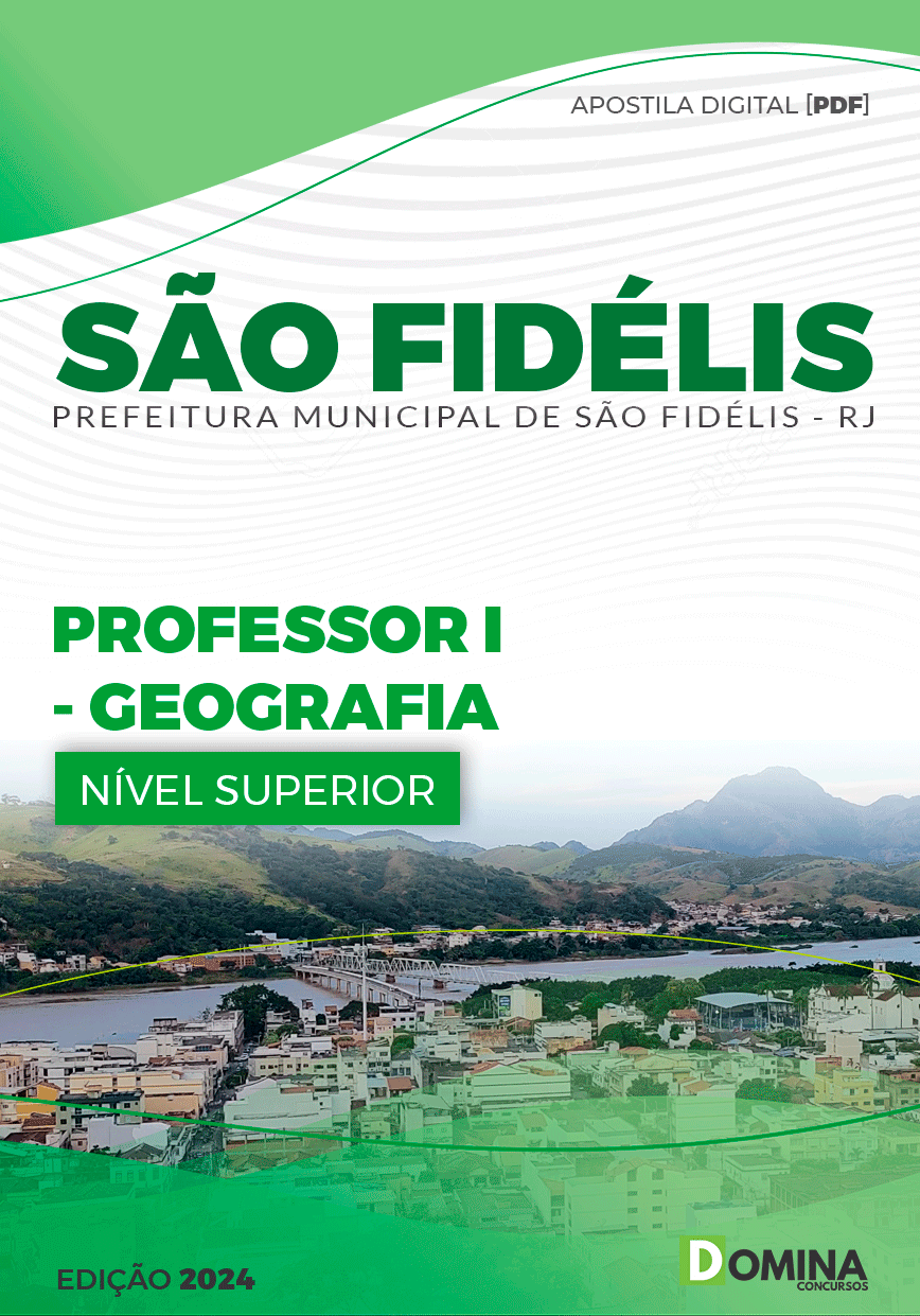 Apostila Pref São Fidélis RJ 2024 Professor I Geografia