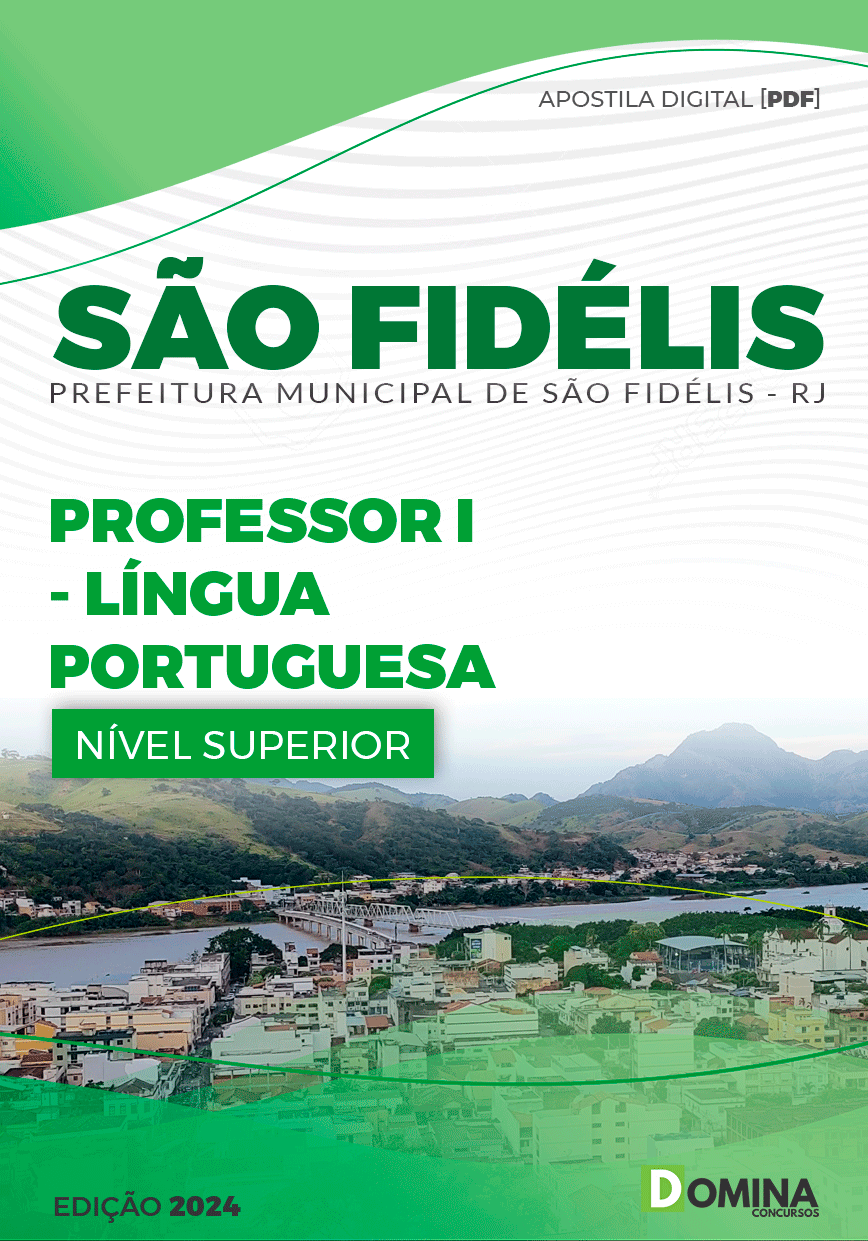 Apostila Pref São Fidélis RJ 2024 Professor I Língua Portuguesa