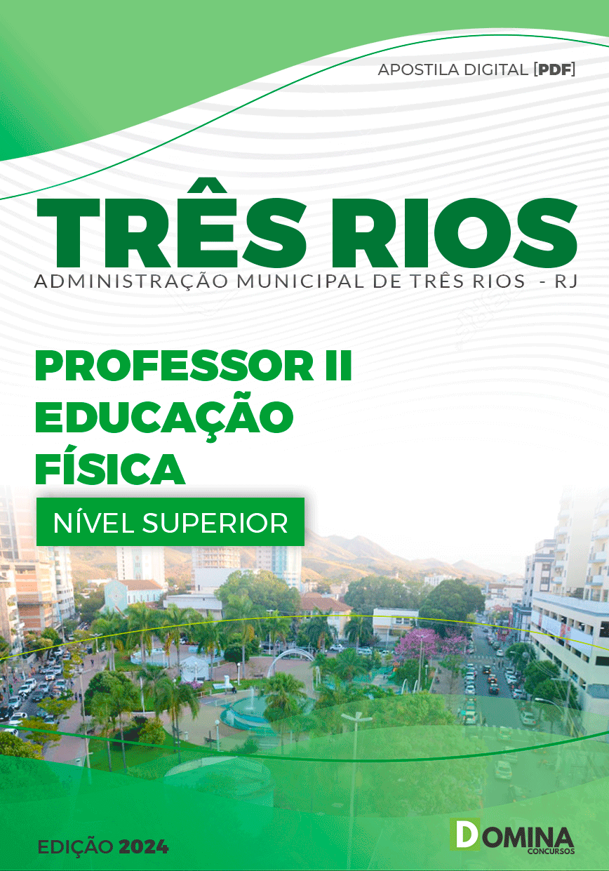 Apostila Pref Três Rios RJ 2024 Professor de Educação Física
