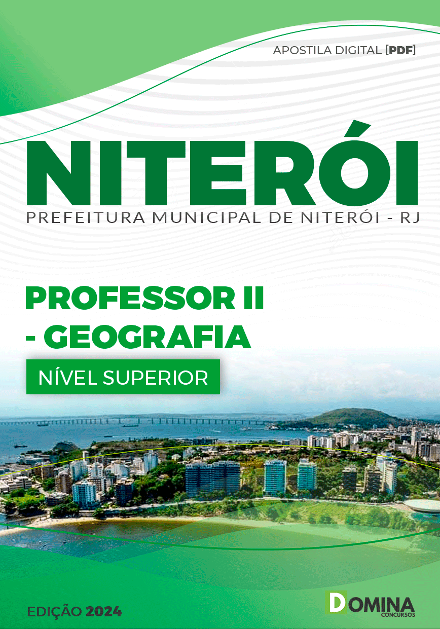 Concurso Pref Niterói RJ 2024 Professor II Geografia