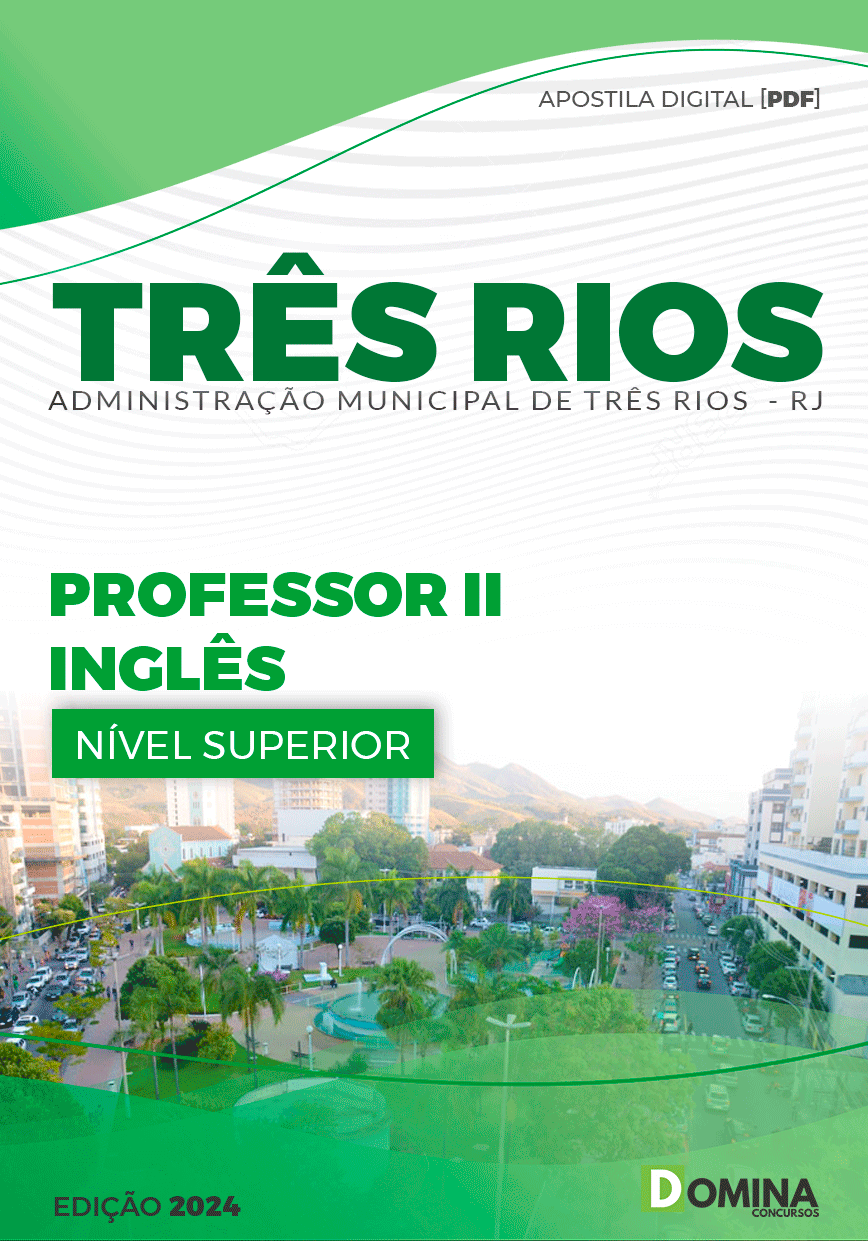 Apostila Pref Três Rios RJ 2024 Professor de Inglês
