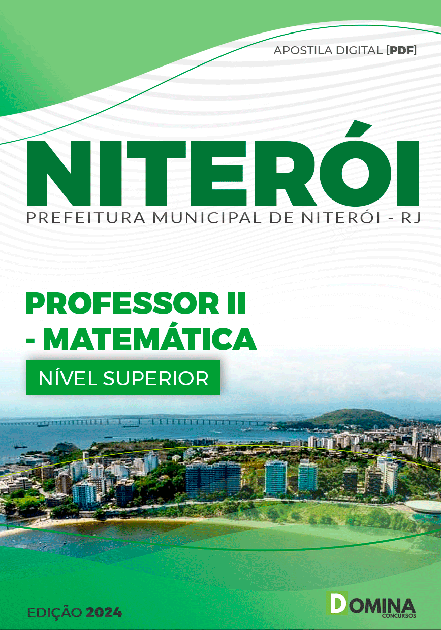 Concurso Pref Niterói RJ 2024 Professor II Matemática