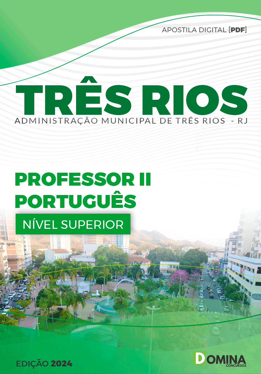 Apostila Pref Três Rios RJ 2024 Professor de Português