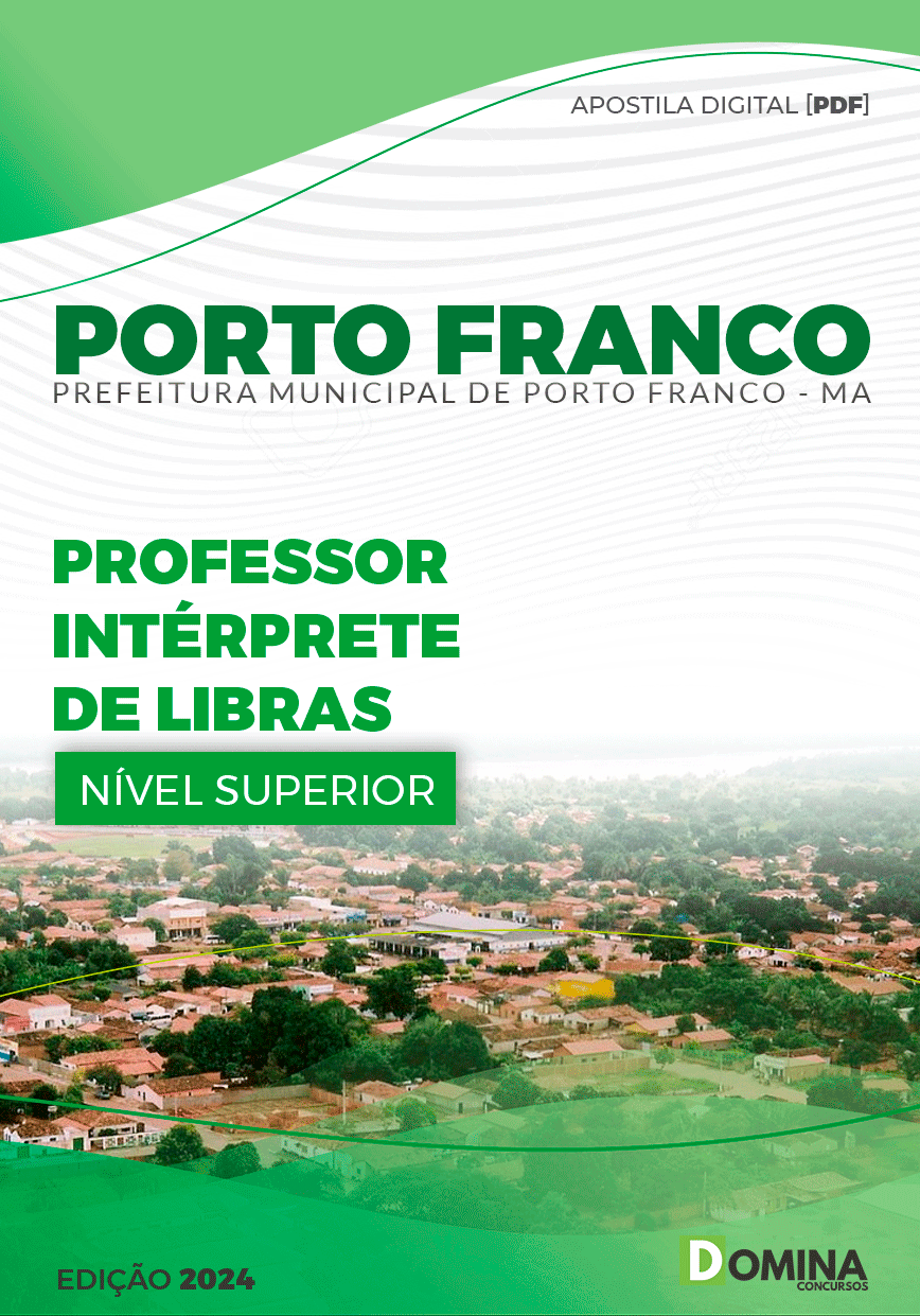 Apostila Pref Porto Franco MA 2024 Professor Intérprete Libras