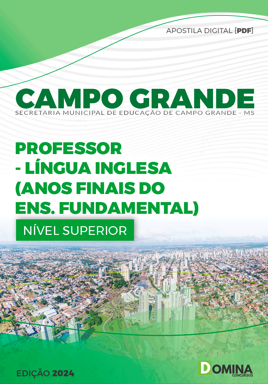 Apostila Pref Campo Grande MS 2024 Professor Língua Inglesa