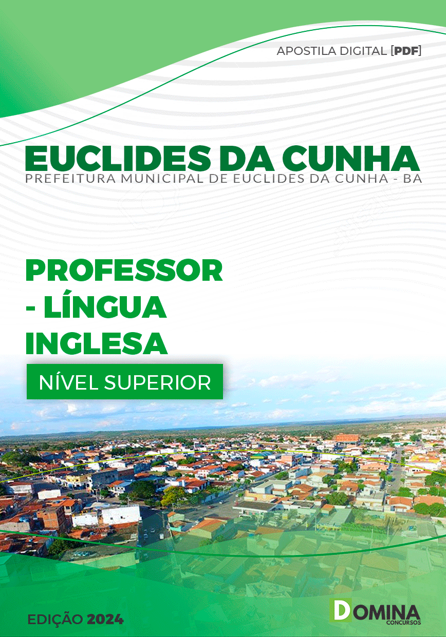Apostila Pref Euclides da Cunha BA 2024 Professor de Inglês
