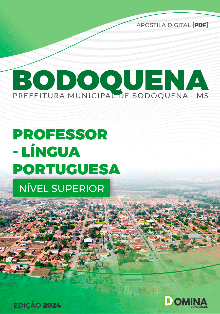 Apostila Pref Bodoquena MS 2024 Professor Língua Portuguesa