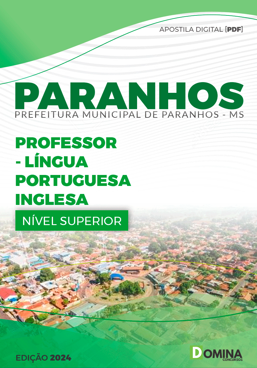 Apostila Pref Paranhos MS 2024 Professor Língua Portuguesa Inglesa