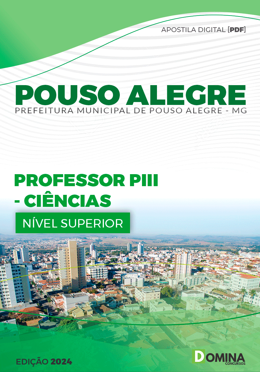 Apostila Pref Pouso Alegre MG 2024 Professor de Ciências