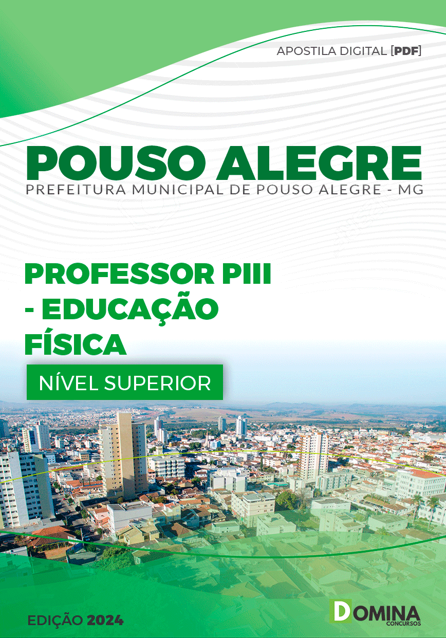 Apostila Pref Pouso Alegre MG 2024 Professor de Educação Física
