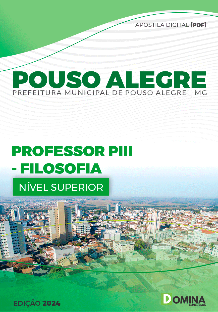 Apostila Pref Pouso Alegre MG 2024 Professor de Filosofia