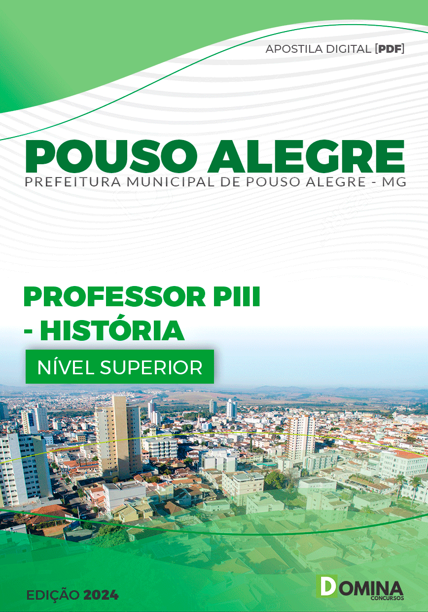 Apostila Pref Pouso Alegre MG 2024 Professor de História