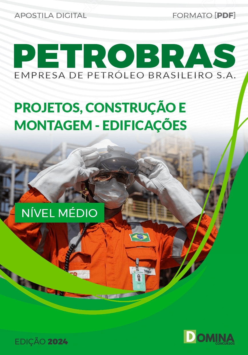 Capa Apostila Petrobras 2024 Projetos Construção Edificações