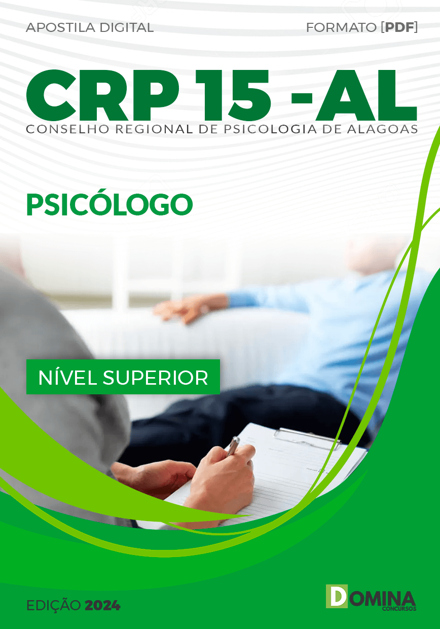 Apostila Concurso CRP 15 AL 2024 Psicólogo