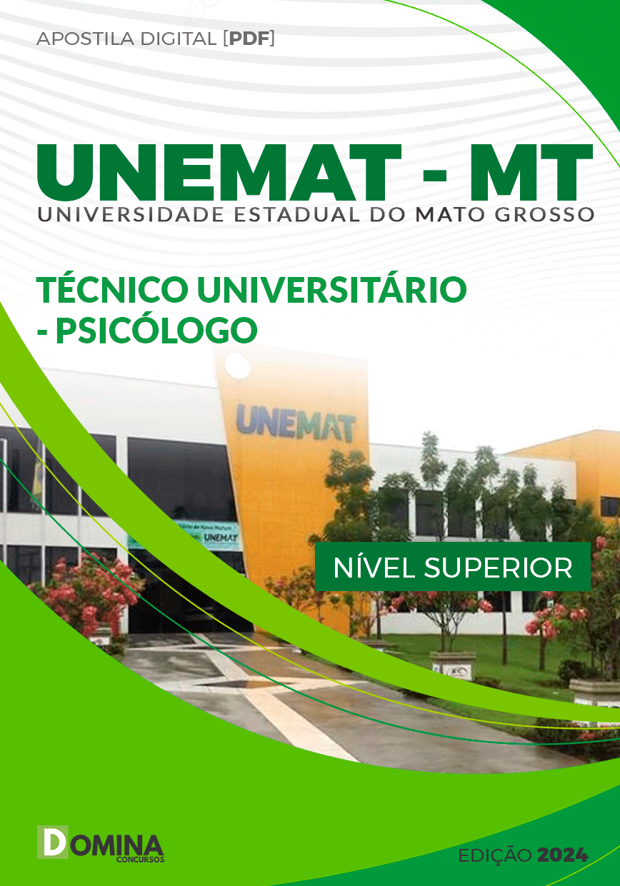 Apostila UNEMAT MT 2024 Técnico Universitário Psicólogo