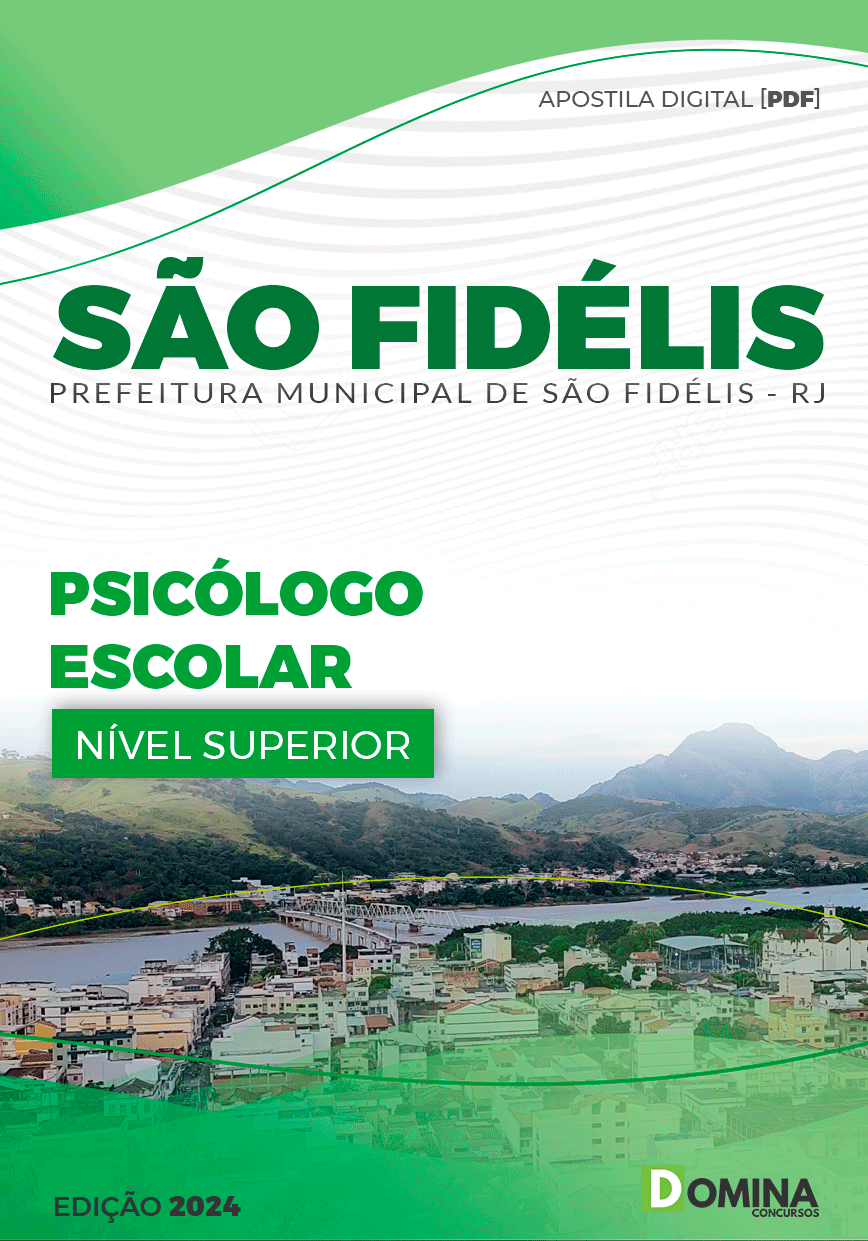 Apostila Pref São Fidélis RJ 2024 Psicólogo Escolar