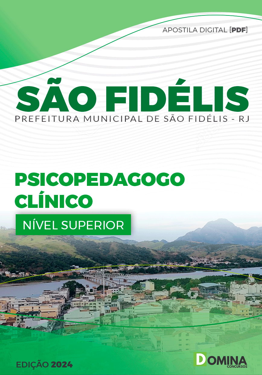 Apostila Pref São Fidélis RJ 2024 Psicopedagogo Clínico