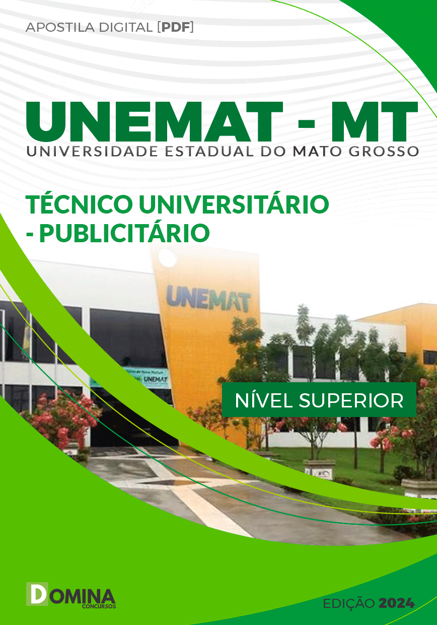 Apostila UNEMAT MT 2024 Técnico Universitário Publicitário