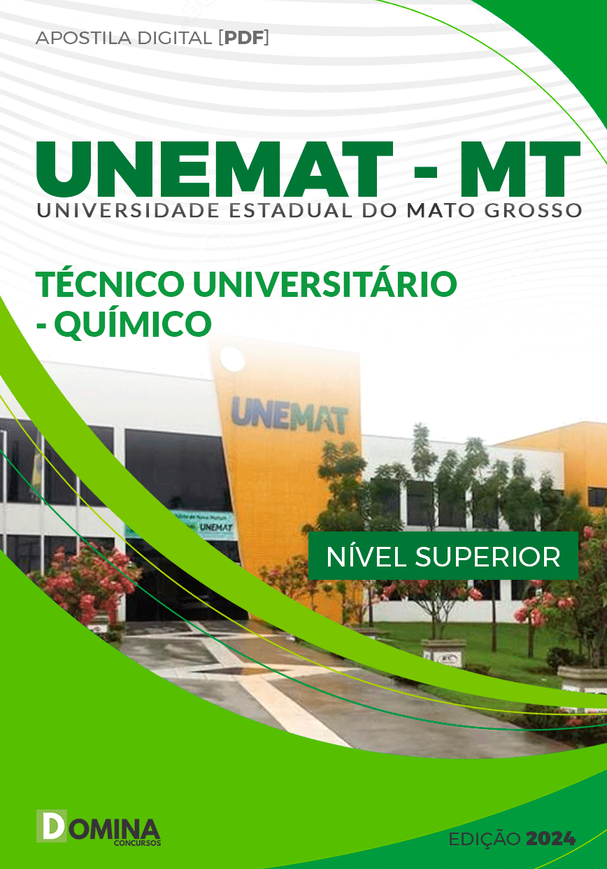 Apostila UNEMAT MT 2024 Técnico Universitário Química