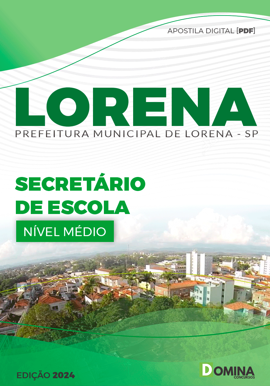 Apostila Pref Lorena SP 2024 Secretário de Escola