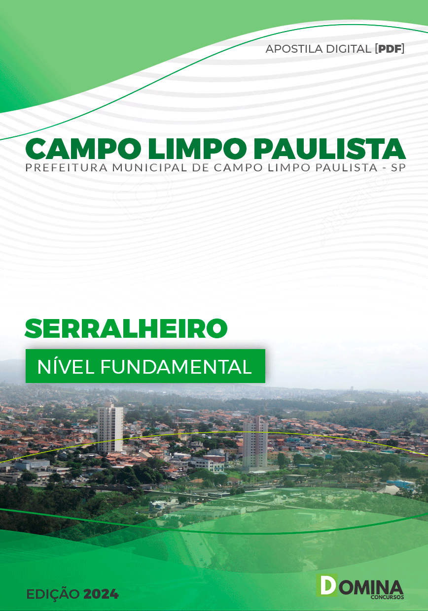 Apostila Pref Campo Limpo Paulista SP 2024 Serralheiro
