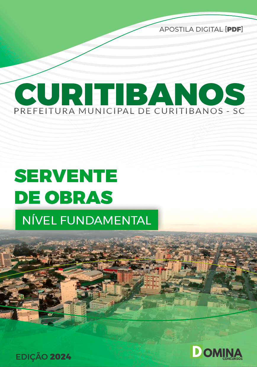 Apostila Pref Curitibanos SC 2024 Servente Obras