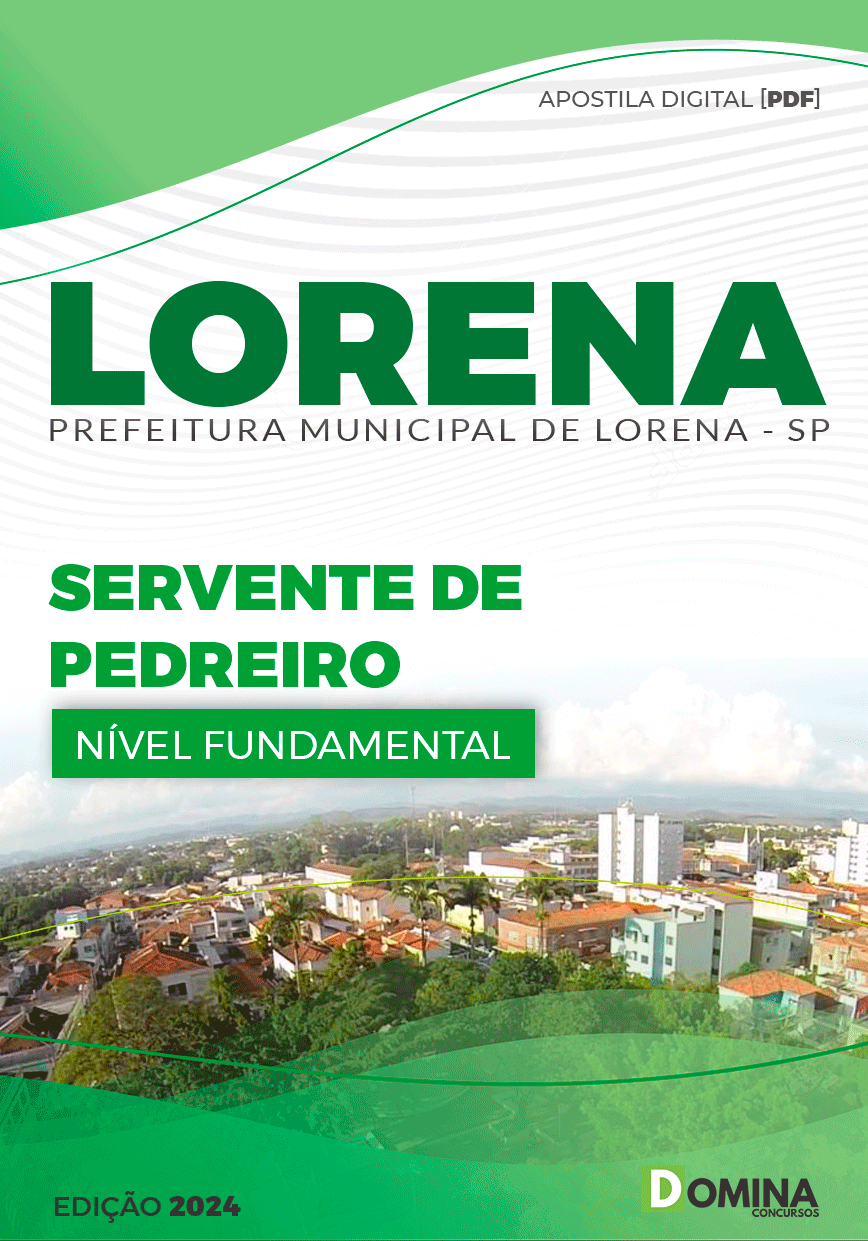 Apostila Pref Lorena SP 2024 Servente de Pedreiro