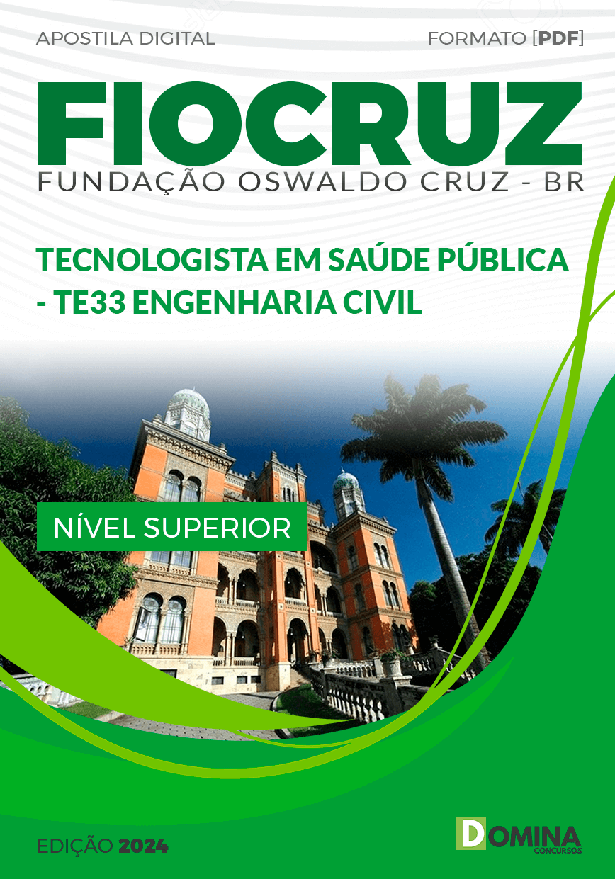 Apostila Concurso FIOCRUZ 2024 TE33 Engenharia Civil