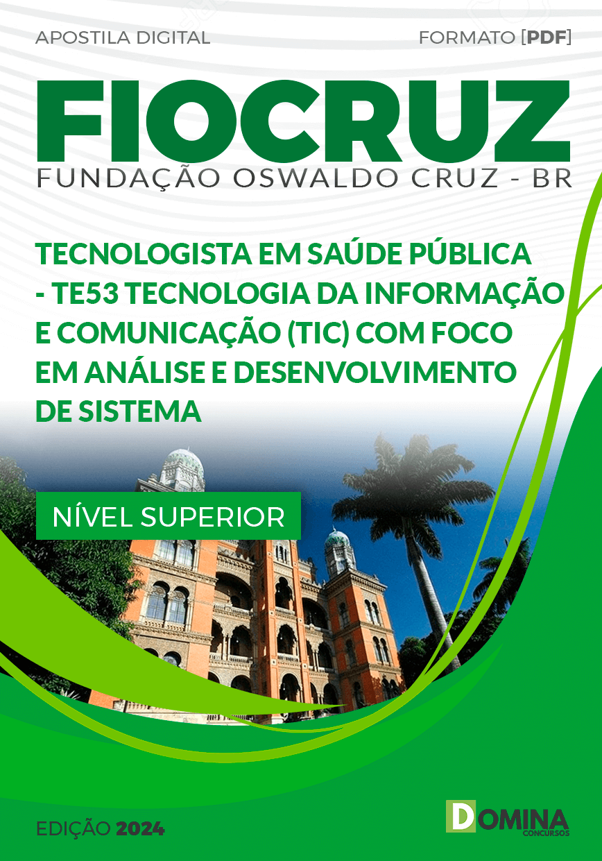 Apostila FIOCRUZ 2024 TE53 Tecnologia Informação Comunicação