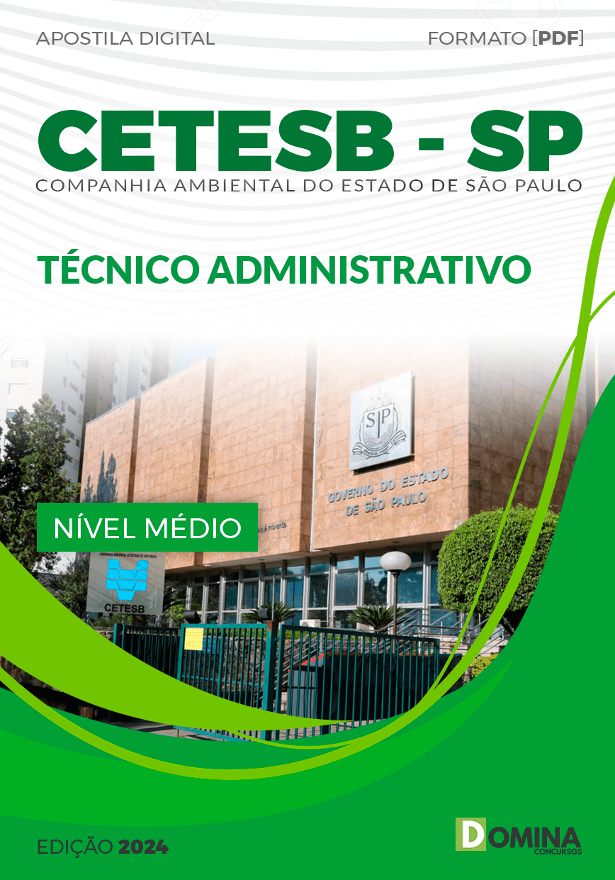 Apostila CETESB SP 2024 Técnico Administrativo