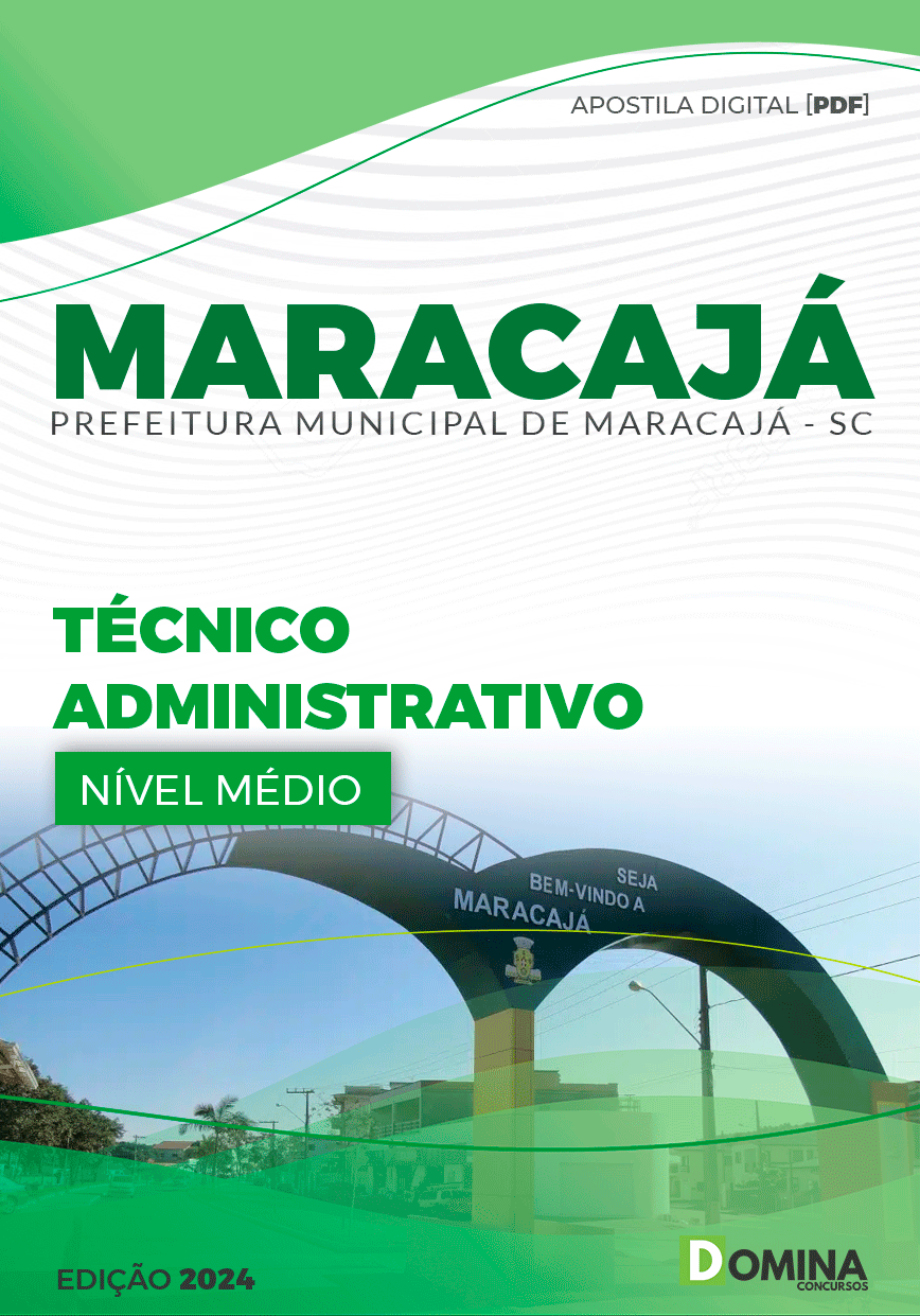 Apostila Concurso Pref Maracajá SC 2024 Técnico Administrativo