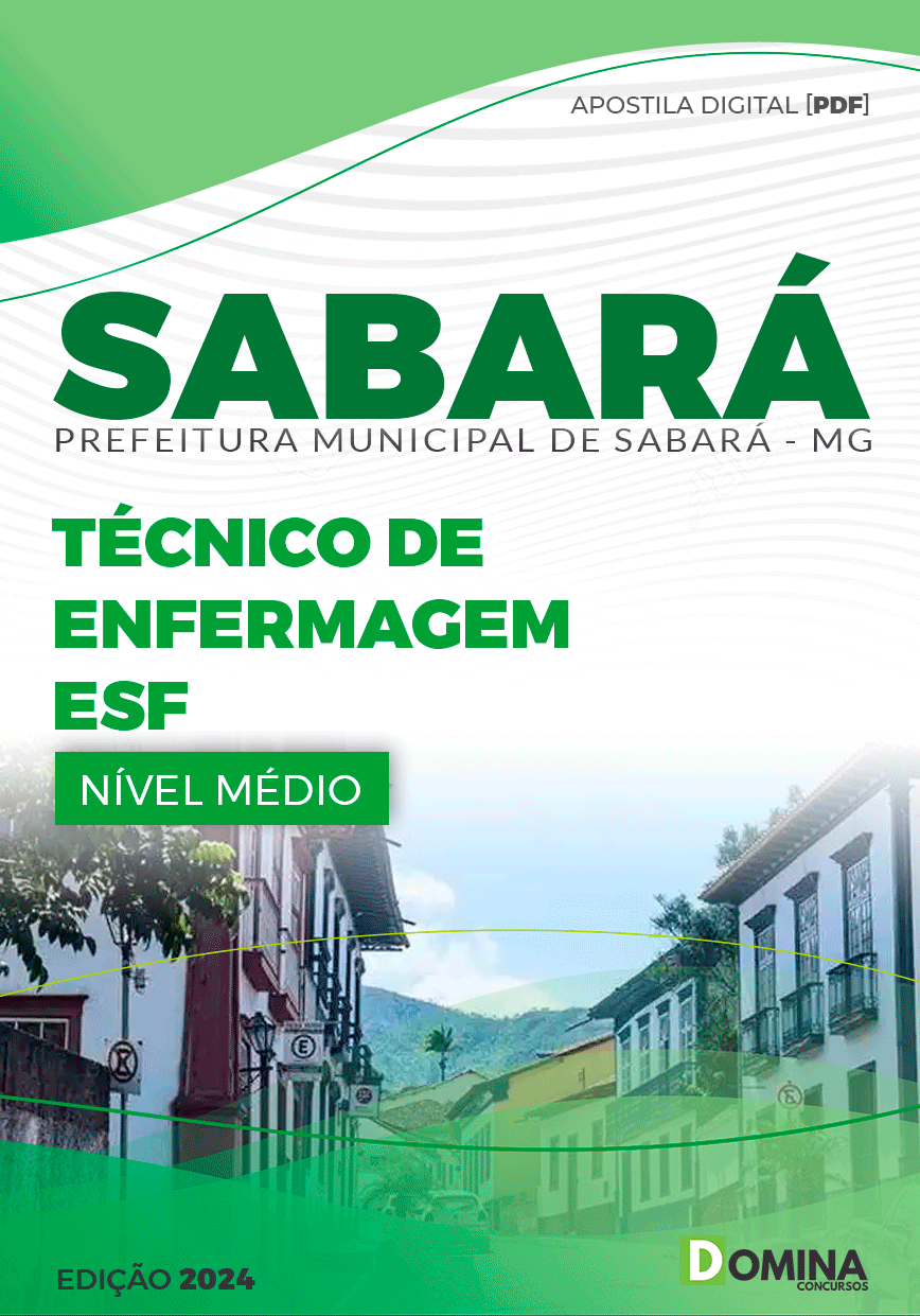 Apostila Pref Sabará MG 2024 Técnico Enfermagem ESF