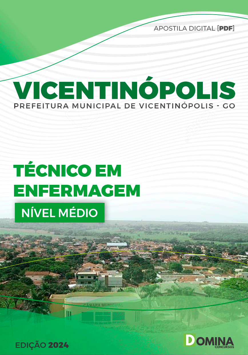 Apostila Pref Vicentinópolis GO 2024 Técnico Enfermagem
