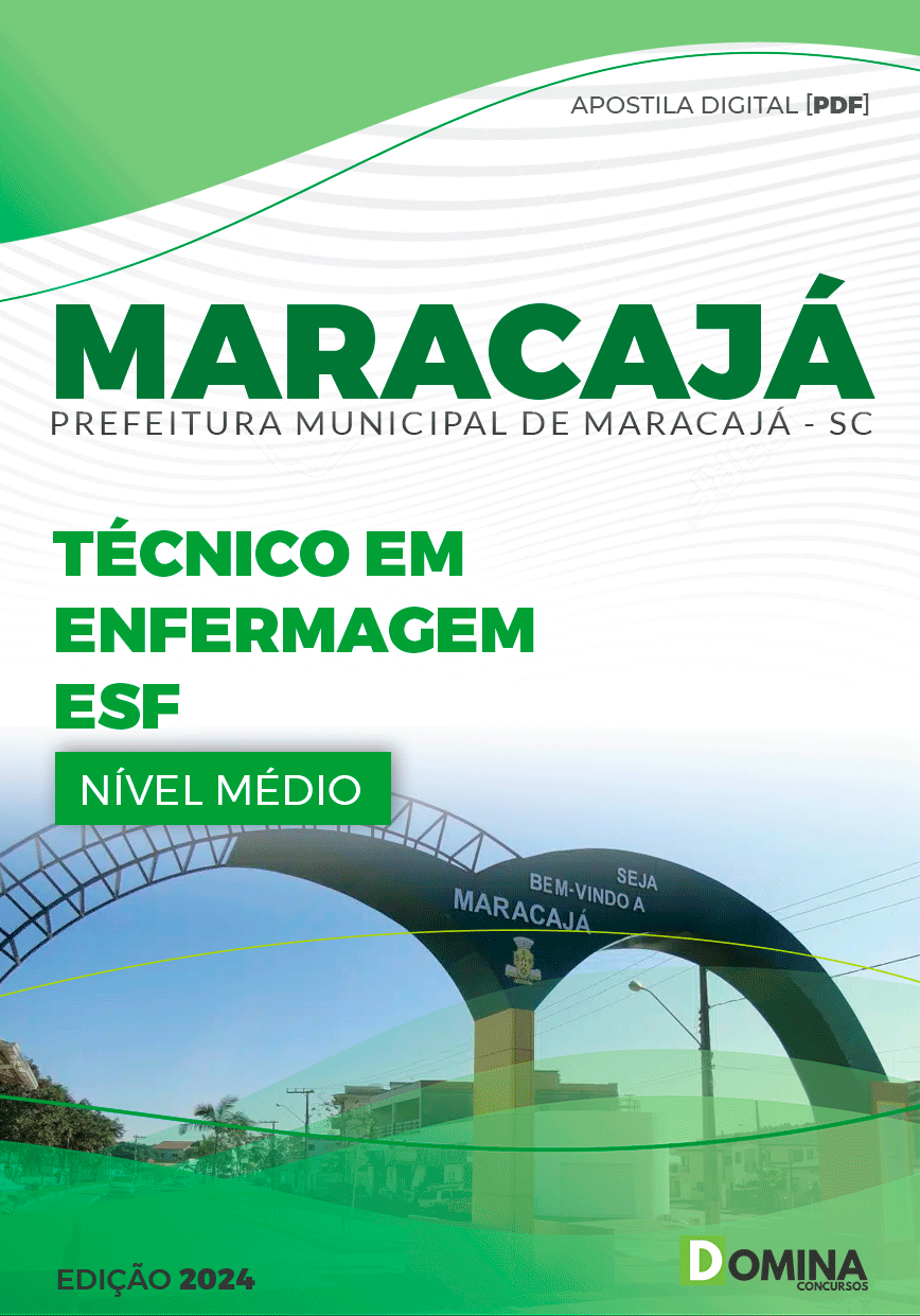 Apostila Concurso Pref Maracajá SC 2024 Técnico Enfermagem ESF