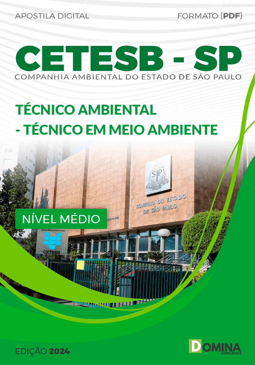 Apostila CETESB SP 2024 Técnico Ambiental Meio Ambiente