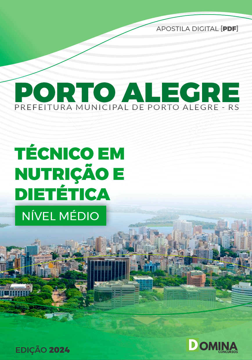 Apostila Pref Porto Alegre RS 2024 Técnico Nutrição Dietética