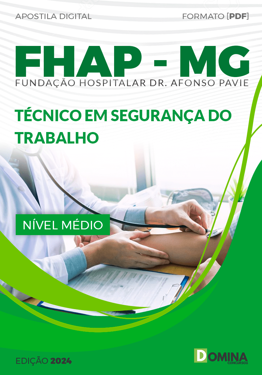 Apostila Concurso FHAP MG 2024 Técnico Segurança Trabalho