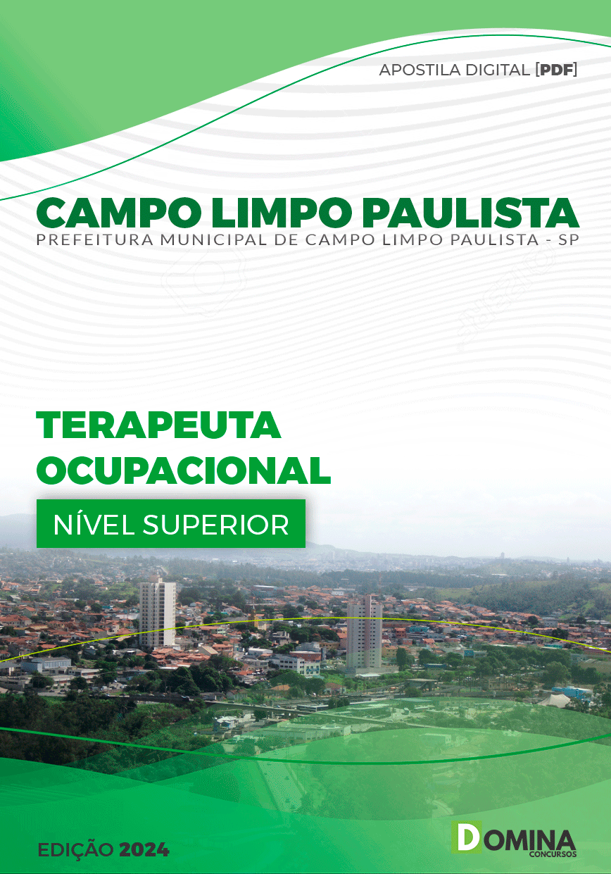 Apostila Pref Campo Limpo Paulista SP 2024 Terapeuta Ocupacional