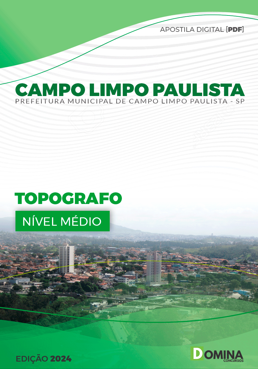 Apostila Pref Campo Limpo Paulista SP 2024 Topógrafo