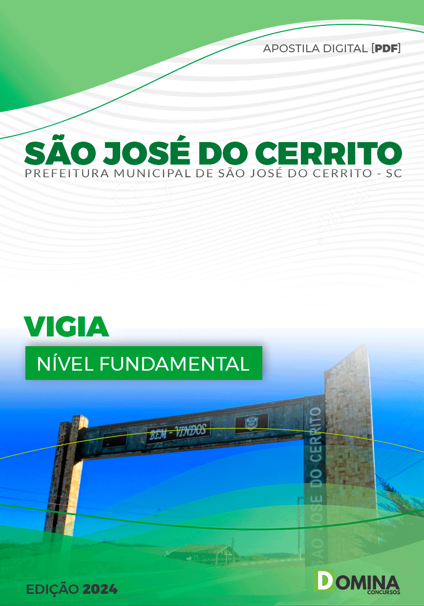 Pref São José do Cerrito SC 2024 Vigia