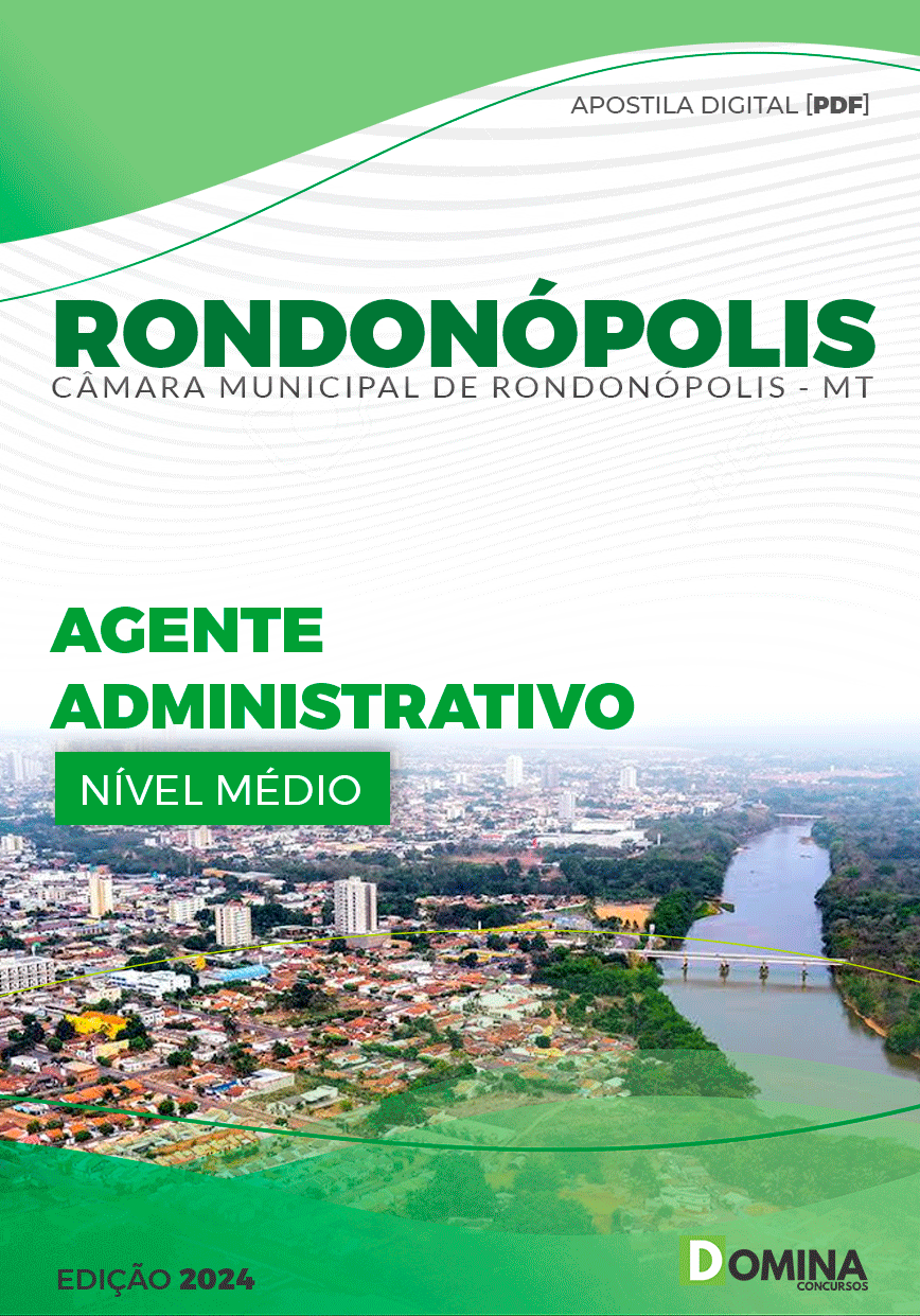 Apostila Câmara Rondonópolis MT 2024 Agente Administrativo