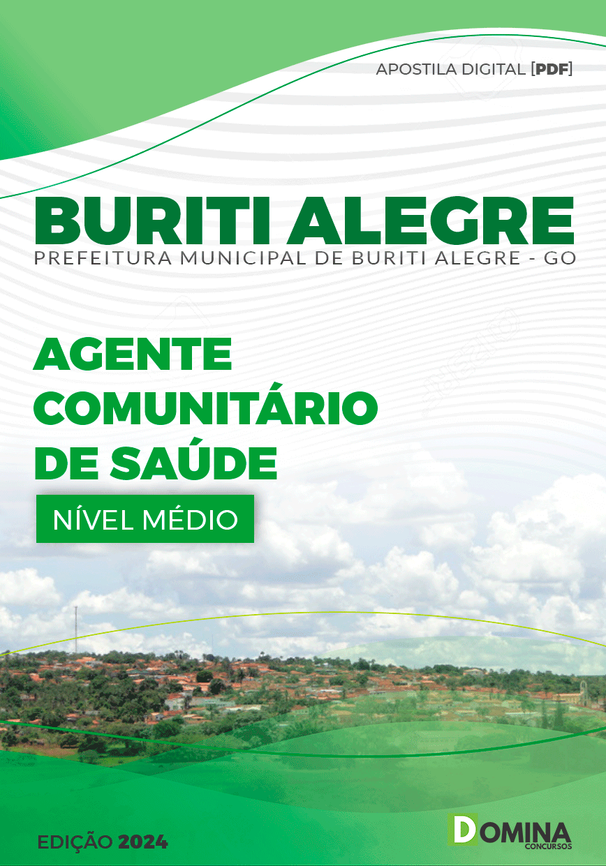 Apostila Pref Buriti Alegre GO 2024 Agente Comunitário de Saúde