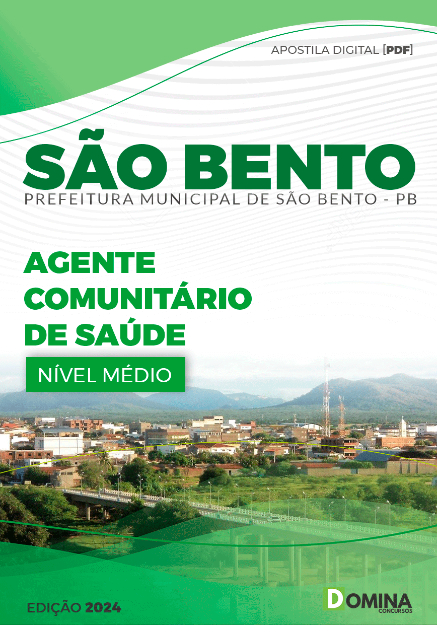 Apostila Pref São Bento PB 2024 Agente Comunitário de Saúde