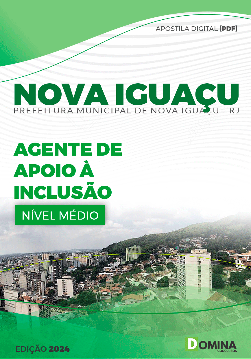 Apostila Pref Nova Iguaçu RJ 2024 Agente Apoio Inclusão
