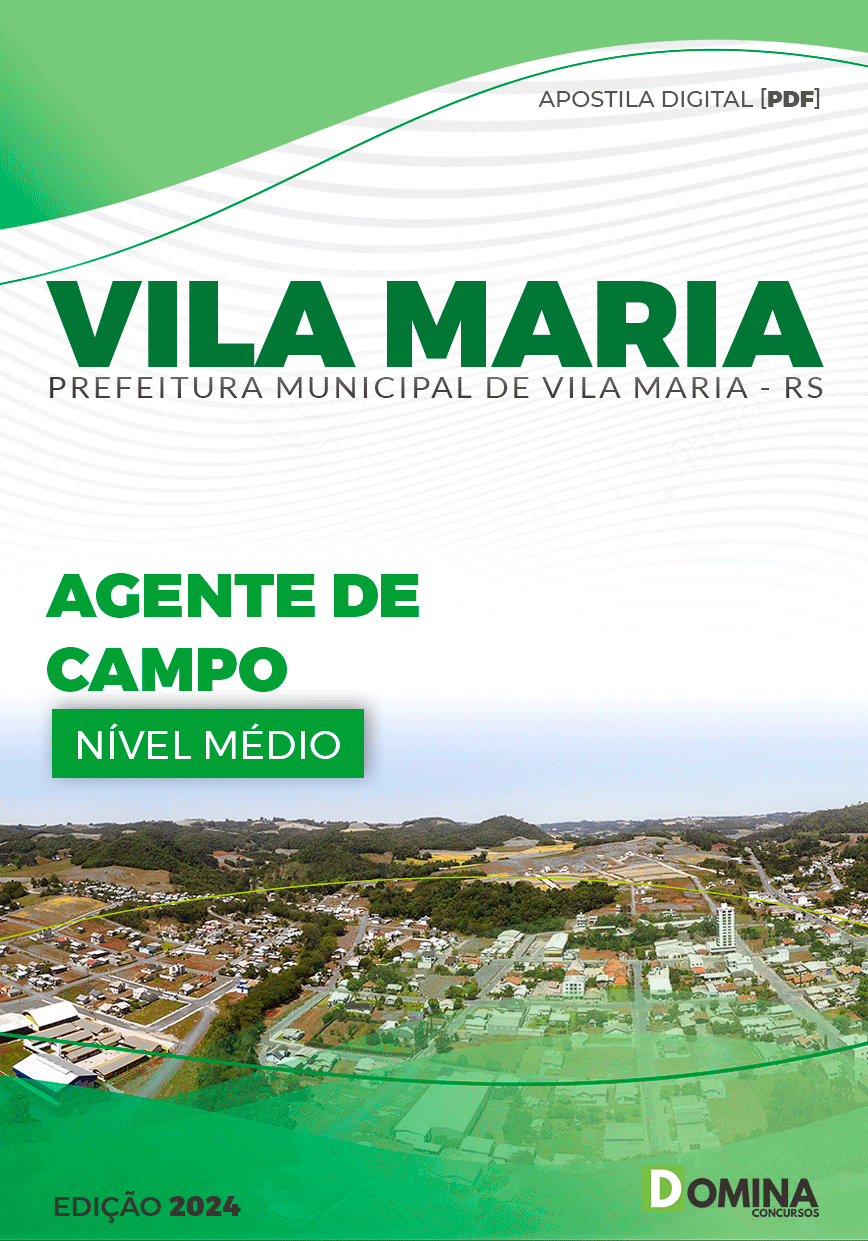 Apostila Pref Vila Maria RS 2024 Agente Campo