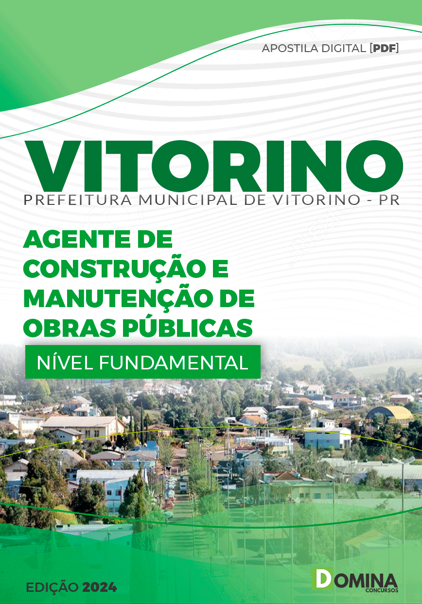 Pref Vitorino PR 2024 Agente de Construção de Obras Públicas