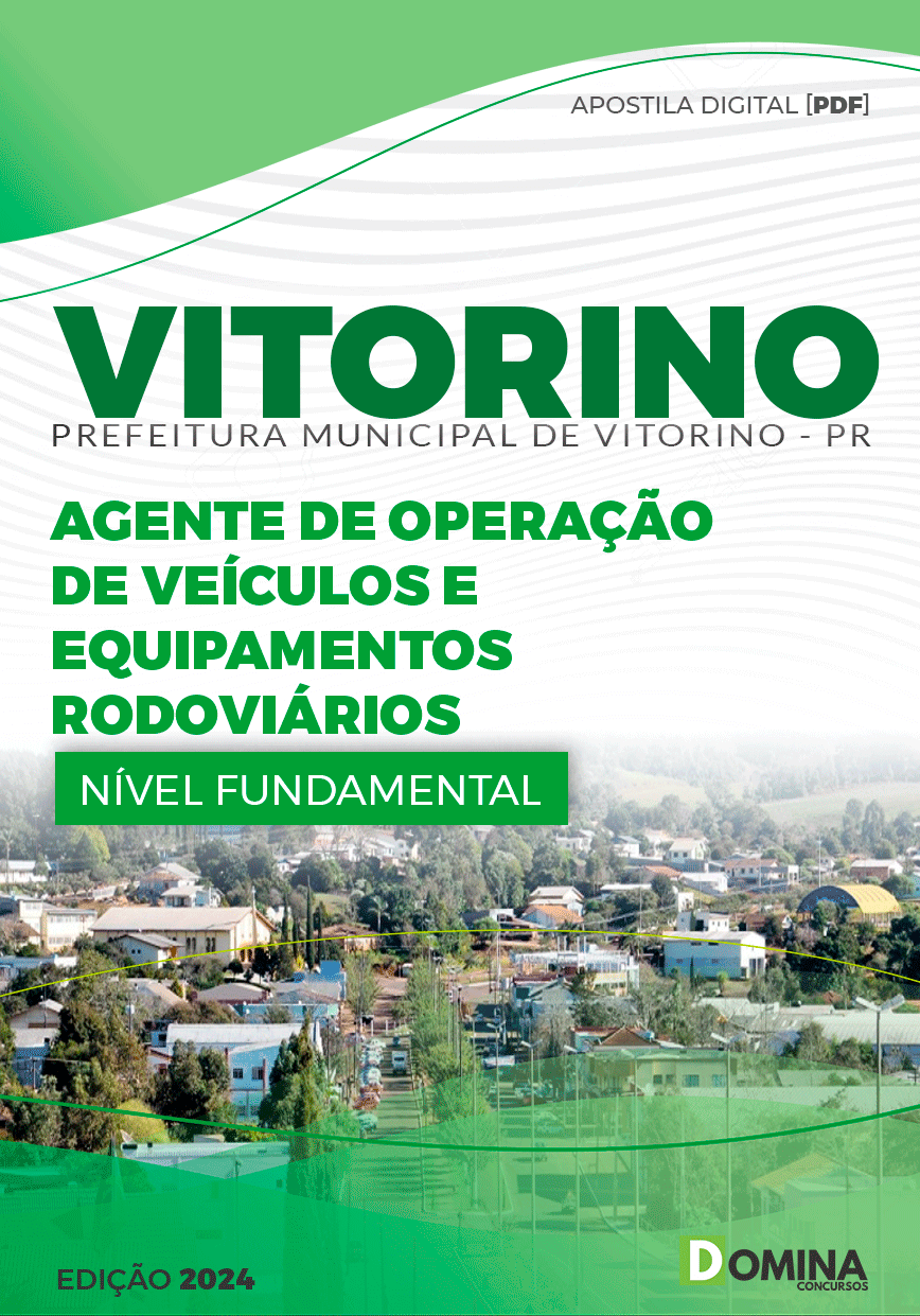 Apostila Pref Vitorino PR 2024 Agente de Operações de Veículos